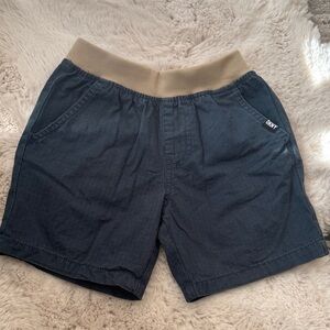 DKNY Size 5 Toddler Dark Blue Shorts with Tan Waistband